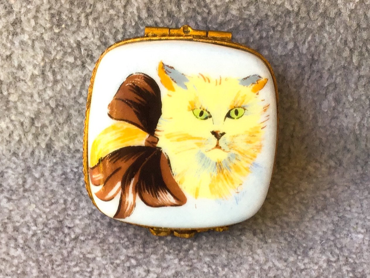 Cat Limoges Box - Etsy