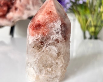 Pink Amethyst point/ Pink Amethyst Crystal Point/ Pink Amethyst Crystal/ Pink Amethyst sphere/ Gift for her/ S1