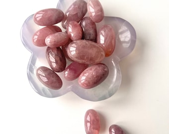 Lavender Rose tumbled, Rose Quartz tumbled, Rose Quartz tumbles, Rose Quartz Eggs