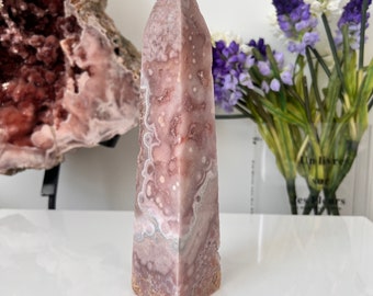 Pink Amethyst tower/ Pink Amethyst Crystal Point/ Pink Amethyst Crystal/ Pink Amethyst sphere/ Gift for her