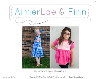 AimerLae and Finn Tiered Tunic & Dress size nb to 8