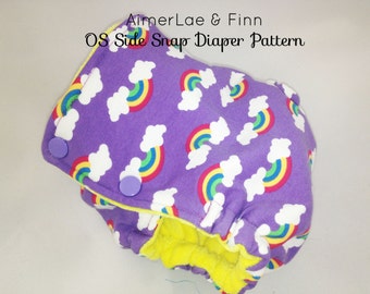 AimerLae & Finn OS Side Snap Diaper PATTERN