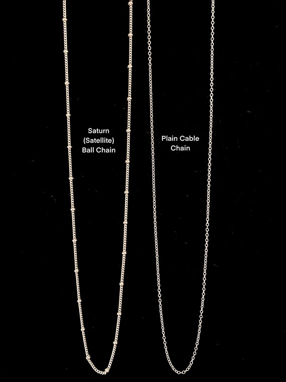 Flower Necklace with Crystals and Satellite Saturn Bead Chain Flower Necklace with Crystals and Satellite Saturn Bead Chain
