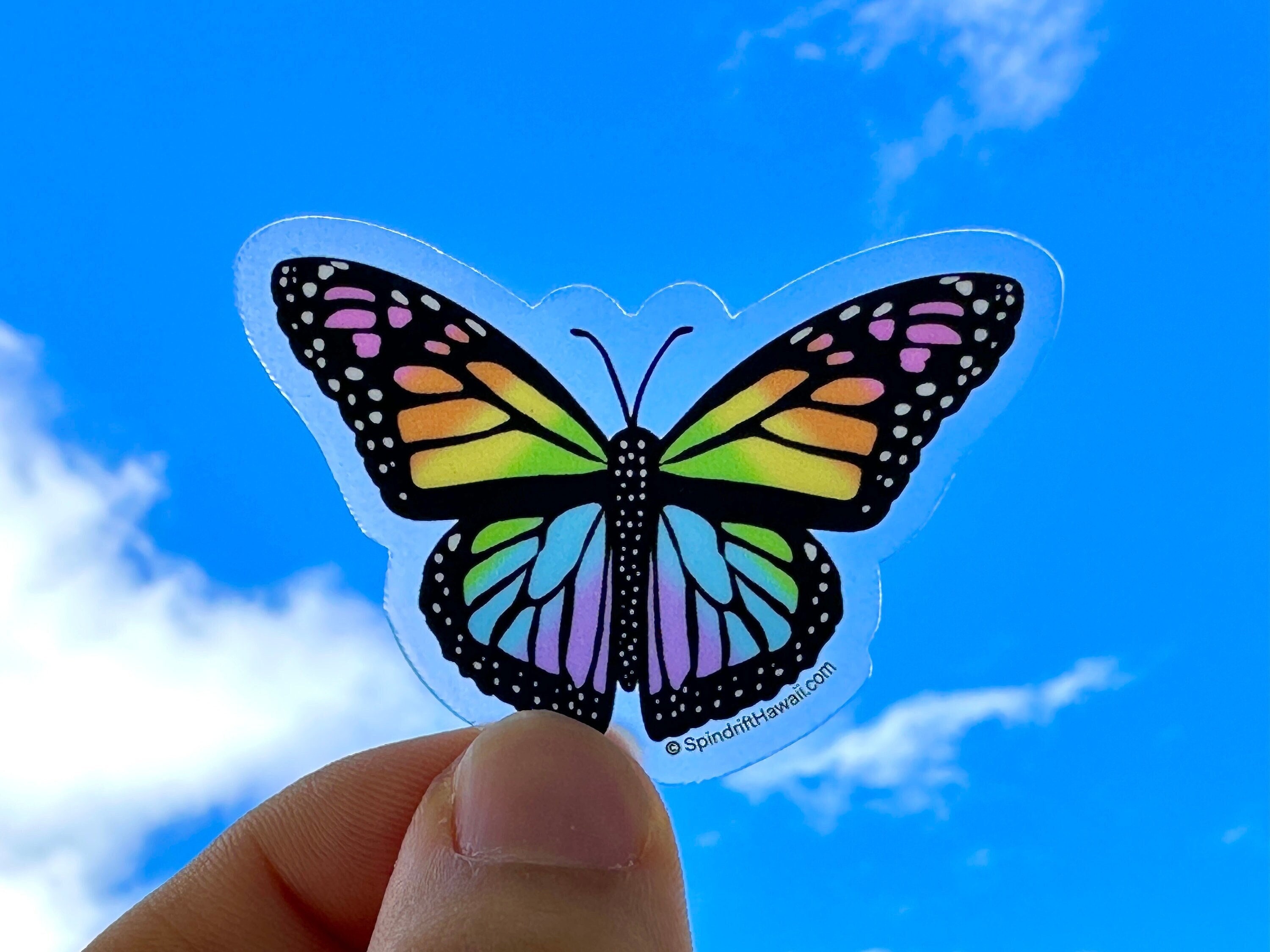 Butterfly 4 Vinyl Sticker (Monarch)