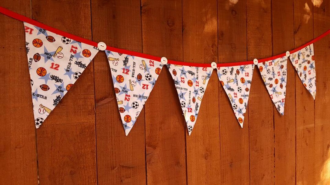 SPORTS Nursery BANNER, All Star Banner, Baseball Football Soccer ...