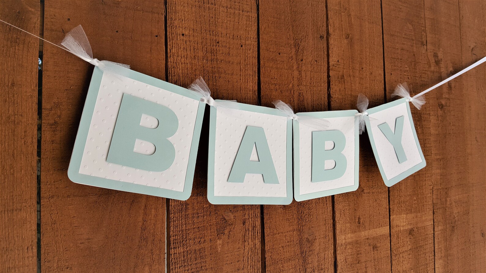 BLUE BABY Blocks Banner Blue Baby Shower Sign Baby Shower Etsy