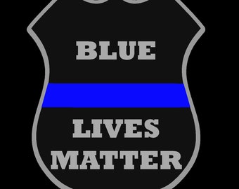 Thin Blue Line Decal Stickers - 3-Pack Support Law Enforcement For Car Truck Window