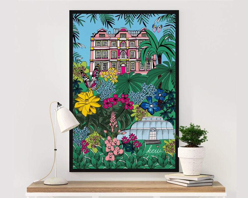 Kew Gardens Art Print London Illustration Wall Art Etsy UK