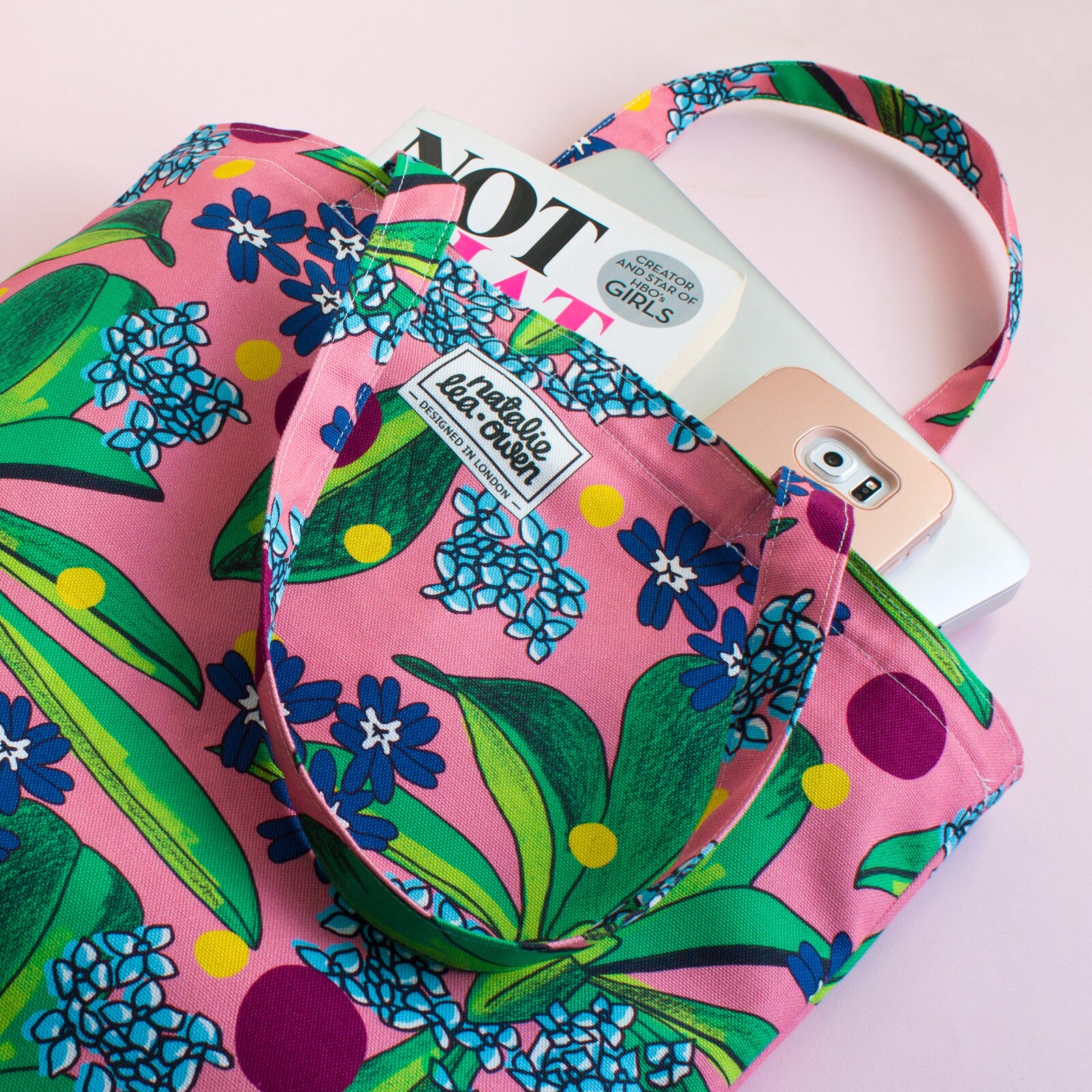 Botanical Canvas Tote Bag Plant Bag Botanical Print Shopper Etsy