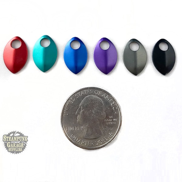 Petite AA "scales" for making scalemaille and chainmaille Jewelry -"Petite" Size PREMIUM Anodized Aluminum