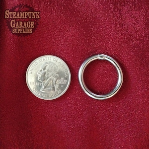 x3 SMALL Stainless Steel Welded Rings - Heavy Duty Marine-Grade 316 - Custom Chainmaille Jewelry Supplies