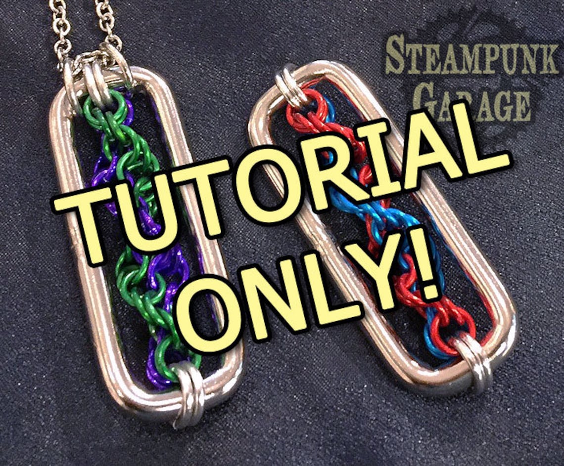 TUTORIAL DNA Double Helix Inverted Spiral Chainmaille - Etsy