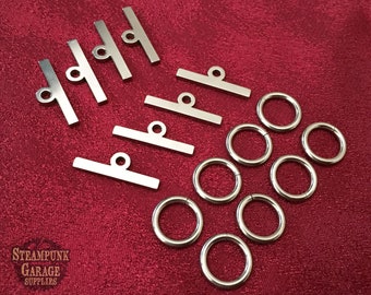 x8 CLASPS Two Sizes! - Heavy Duty Steel Toggle Bars - 304 laser-cut stainless steel - Original or Mini!