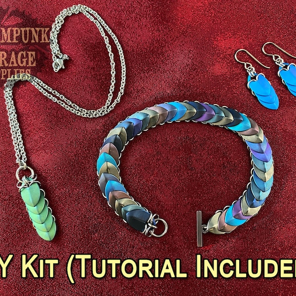 Petite Scale Kit - Linear Earrings, Pendant, or Bracelet - You choose! - TUTORIAL INCLUDED