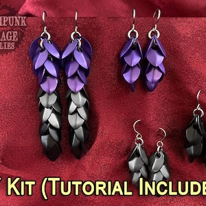 x3 KIT - Shaggy Scales Earring Kit with "Petite" Scales