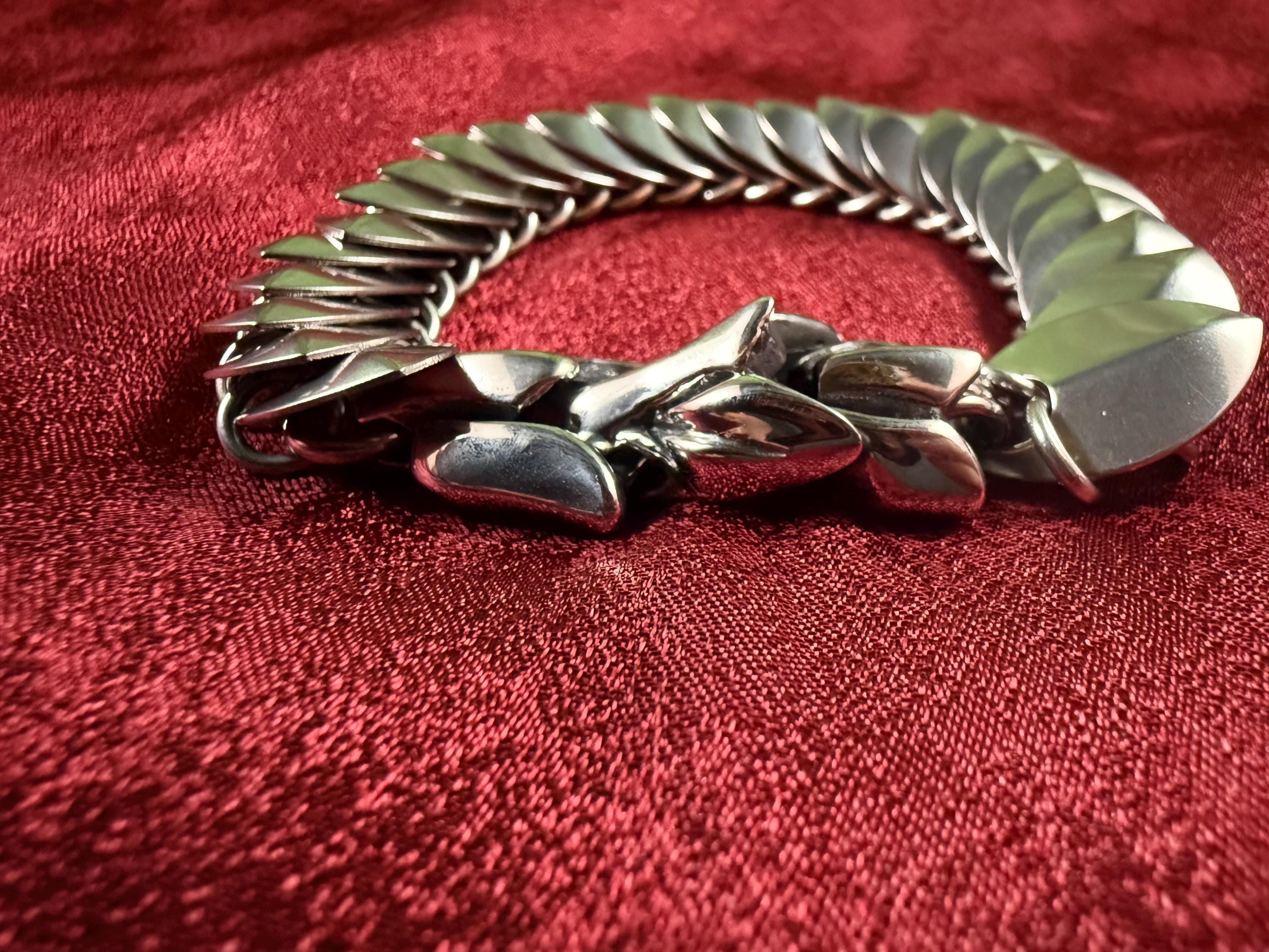 PRE-ORDER - Dragon Head Steel Clasp - Solid Stainless Steel Spring