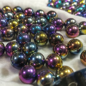 Titanium Ball Bearings (x10) per pack - Mirror Finish or Anodized - Medical and Aeronautical Grade 5 - Custom Chaimaille Jewelry Supplies