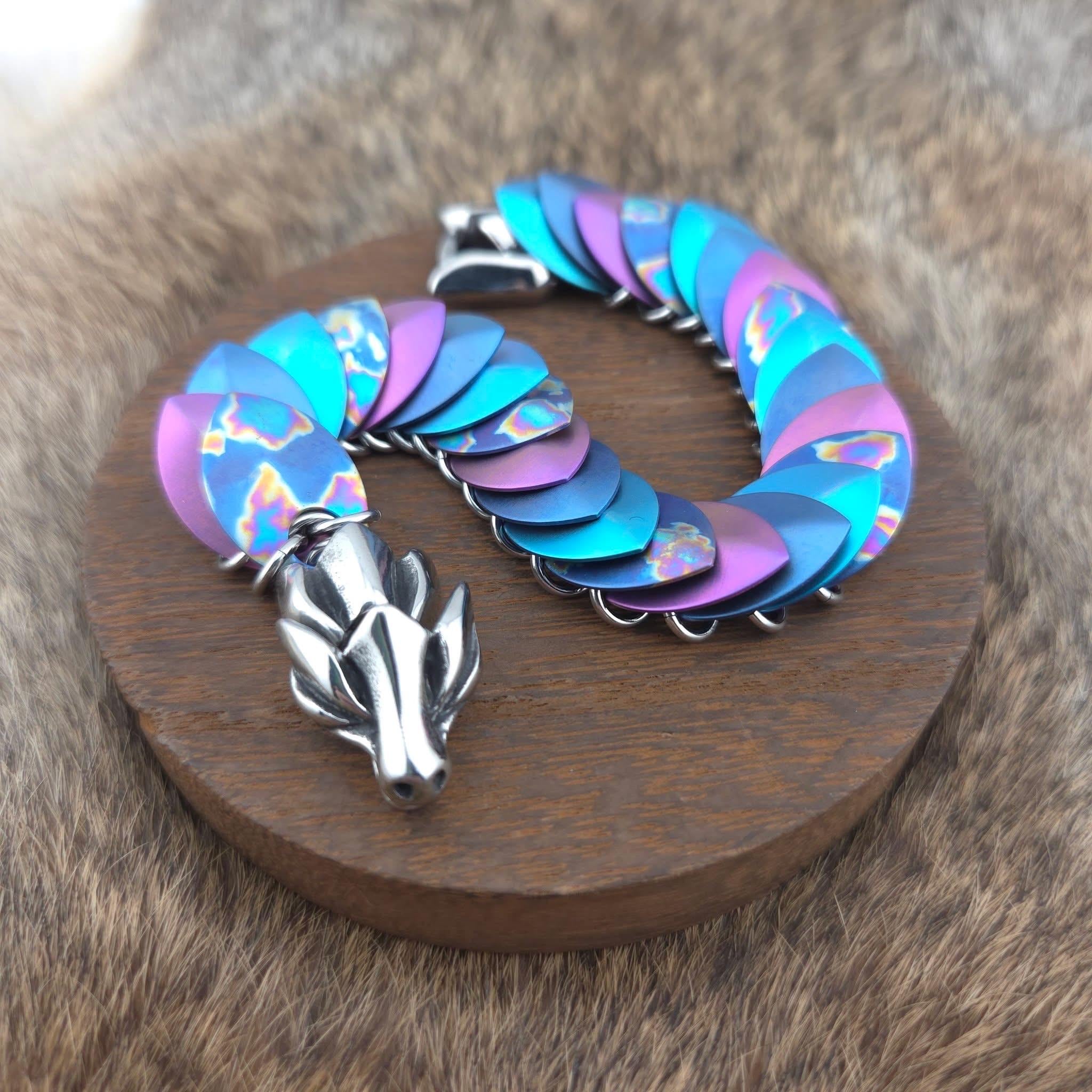 PRE-ORDER - Dragon Head Steel Clasp - Solid Stainless Steel Spring