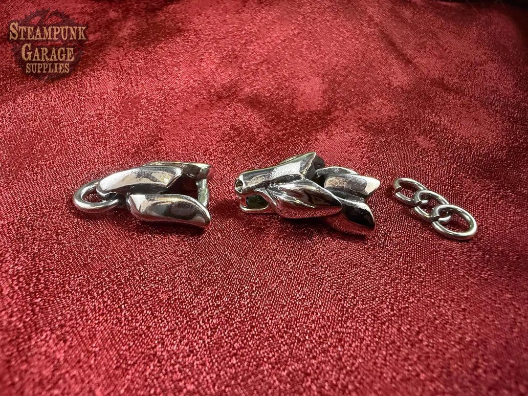 PRE-ORDER - Dragon Head Steel Clasp - Solid Stainless Steel Spring