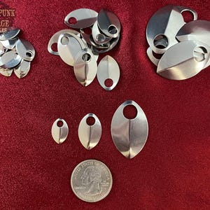 PREMIUM Stainless Scales for Making Scalemaille & Chainmaille Jewelry - THREE Sizes - 304 Grade Stainless Steel - Custom Crafting Supplies