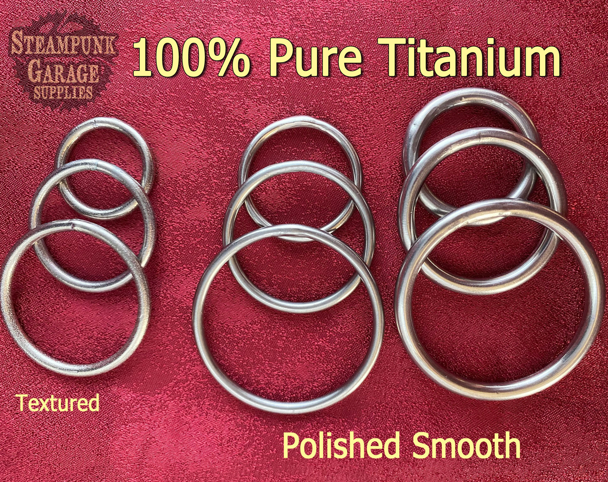 Titanium Key Ring, Titanium Split Ring, Ti Key Ring, Titanium Keyring,  Solid Titanium Key Ring, Titanium Key Chain Ring 