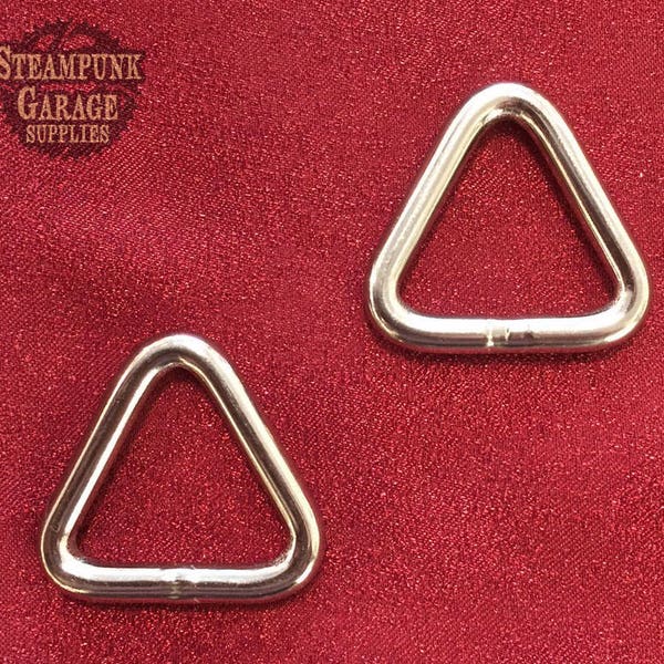 x2 Triangle Welded Rings - Solid 316 Marina Grade Stainless Steel!  (NOT plated) - Custom Chainmaille Jewelry Supplies