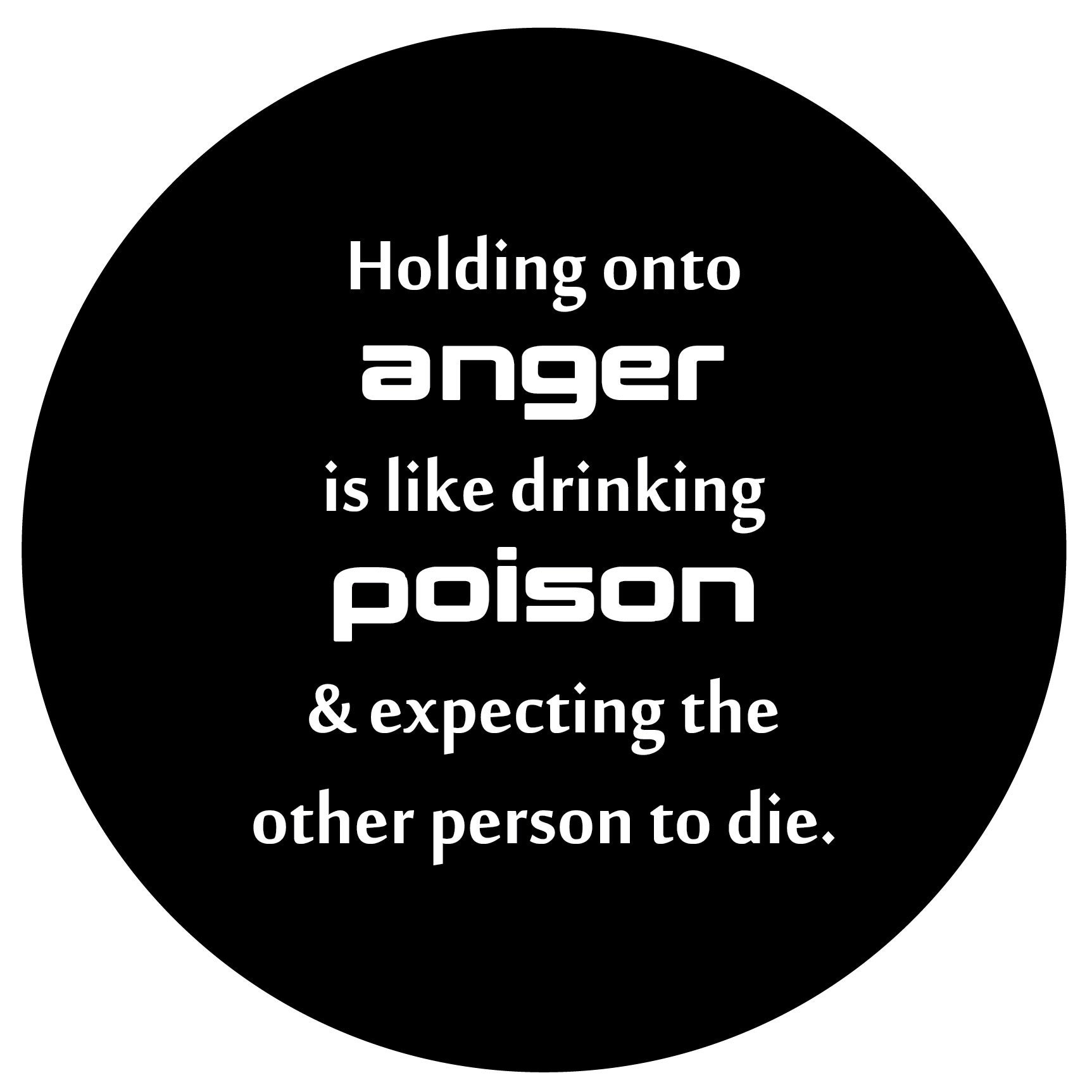 Anger Is Like Drinking Poison Quote Holding Onto Anger Is Like Drinking Poison And | Etsy India