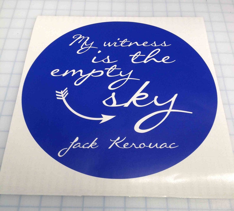 QuoteMijn getuige is de lege hemel. Jack Kerouac Etsy
