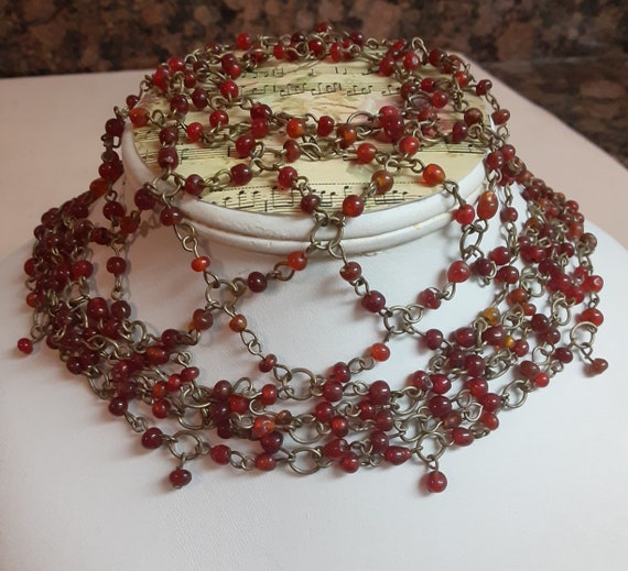 Antique Beaded Flapper Skull Cap
