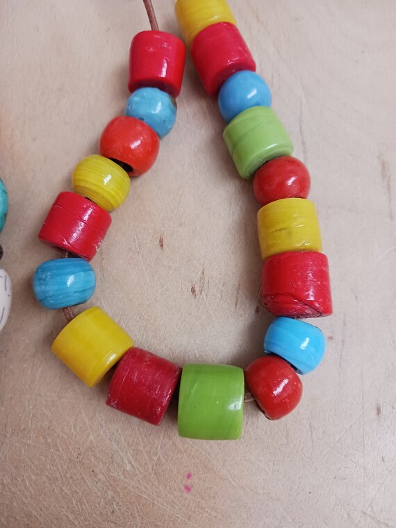 Destash Multicolor Ethnic Beaded Necklace Lot - image 4