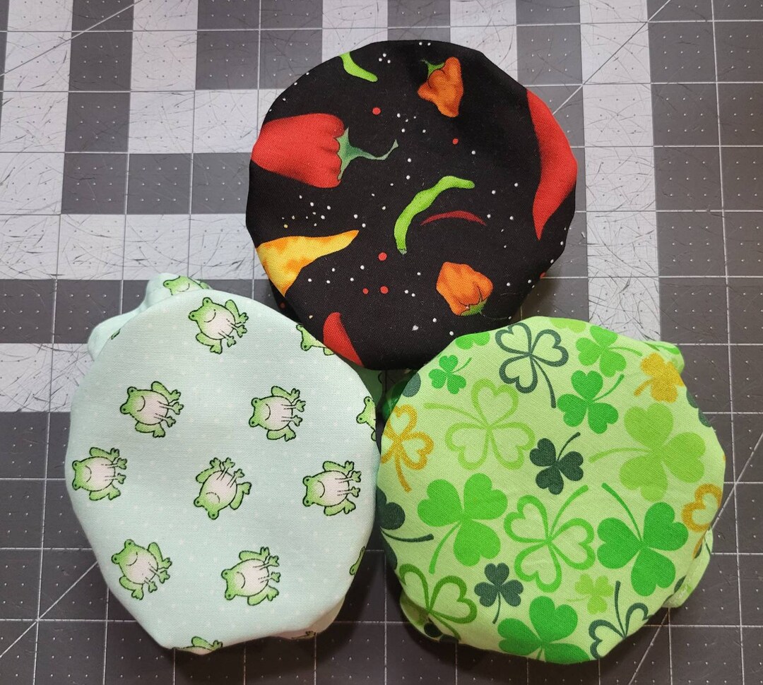 Set 3 Reusable Elasticated Jar Covers Mason Jar Covers for Etsy