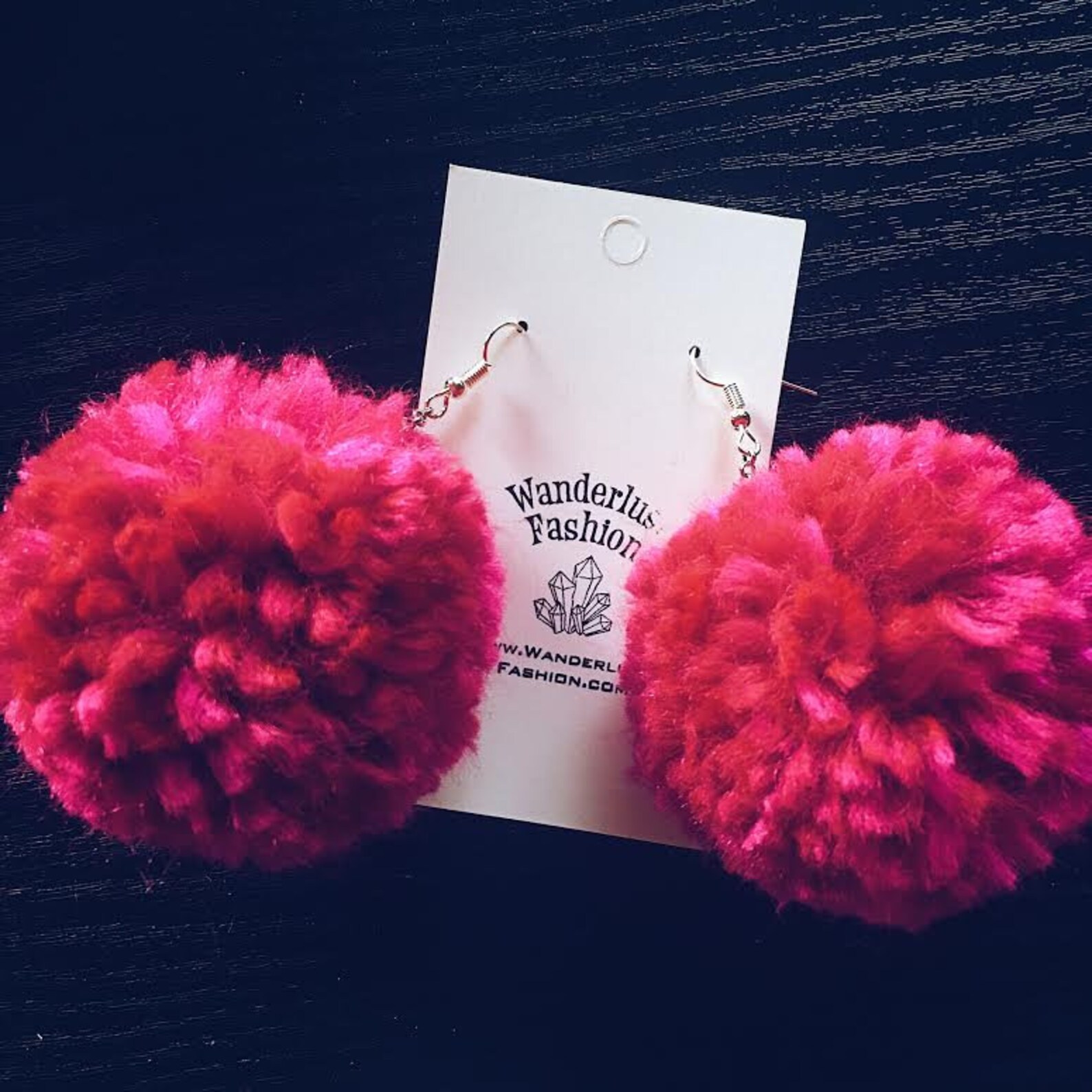 Pom Pom Earrings Etsy