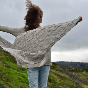 This Too Shawl Pass Kit, PDF Pattern, Brown Mashup & bfl Yarn, Pattern, DIY, Hand Dyed, Shawl Kit, Gift Idea for Knitters, knitting pattern image 1