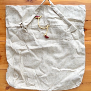 Rustikale Burlap Leinen Einkaufstasche W18 &quot;x H19&quot;