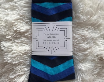 Cold Feet Wedding Groom Socks in Case You Get Cold Feet - Etsy