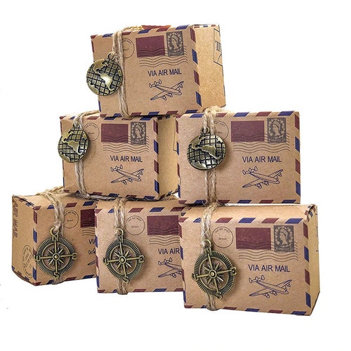 Suitcase Favor Boxes Wedding Party Favors Travel Favors Etsy