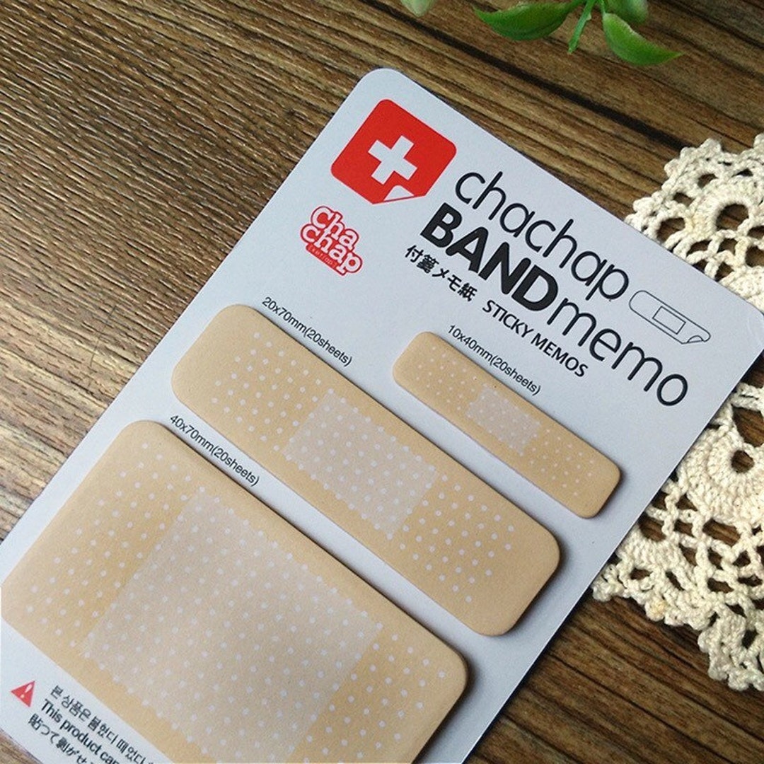 Planner Stationery Band Aid Sticky Notes Band Aid Post Its Etsy