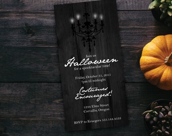 Halloween Invitation, Halloween party, Halloween invite, Halloween birthday, Costume Party, Adult halloween, printable halloween