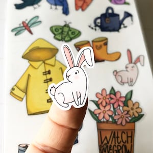 Spring has sprung Sticker sheet for planners, watercolor springtime kid sticker sheets