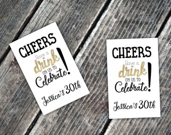 Free Drink Ticket - Personalized Drink - Party Printable - Birthday Party Decoration - Printable Drink Tickets - DIY Drink Tickets