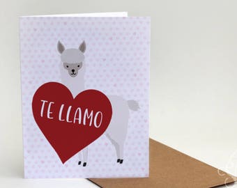 Llama funny card, birthday card, funny birthday card, love card, greeting card, funny cards, birthday cards, anniversary card, pun card