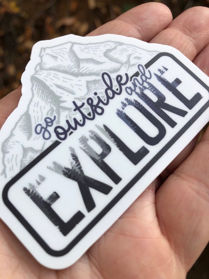 Explore Outdoors Vinyl Sticker: Waterproof Adventure Decal - Etsy