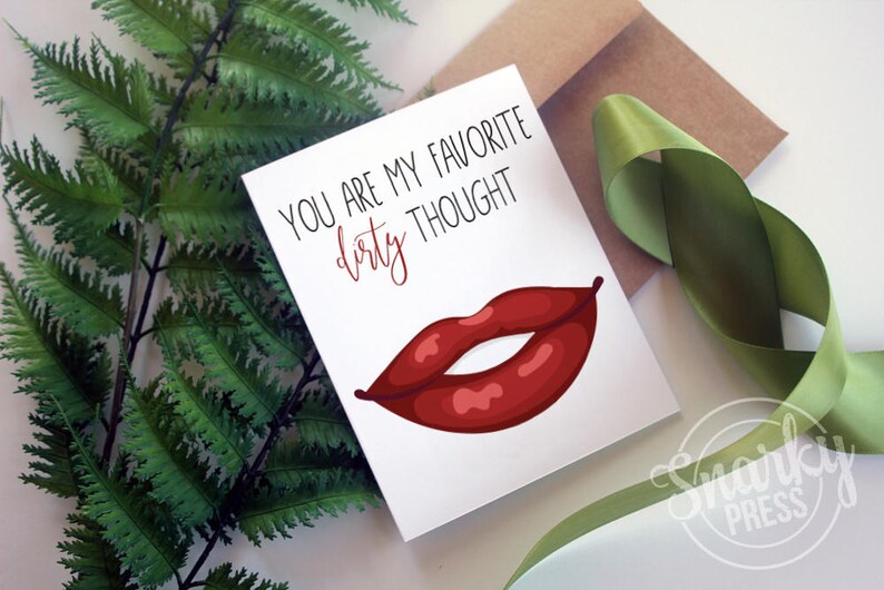 Funny valentine card naughty valentine favorite naughty | Etsy