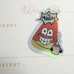 Candy Corn character Halloween Sticker sheet for planners, Halloween kid sticker sheets, cute halloween vibes stickers, spooky season
