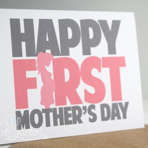 Happy First Mother's Day Card - Mothers day card - Mother's day card - First time mom card - card for mom - Mothers day gift