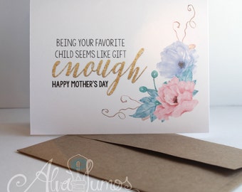 Funny Mothers day card - mothers day card - funny mothers day - funny card - mothers day - card for mom - mother's day - funny mom card