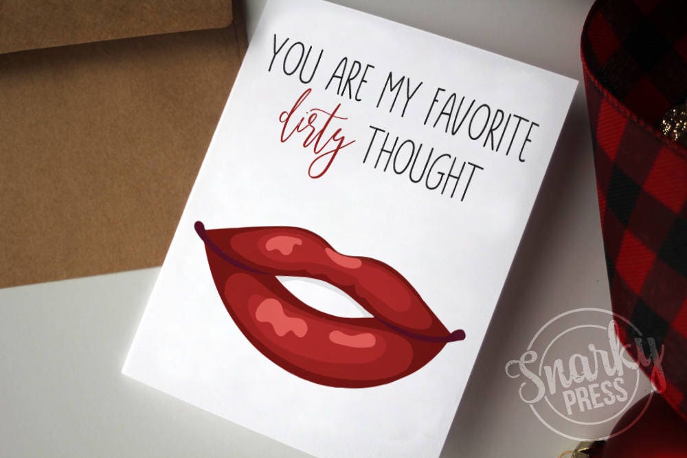 Funny Valentine Card Naughty Valentine Favorite Naughty | Etsy