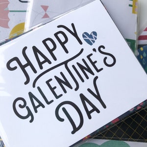 Happy Galentines card w/ custom envelope, valentines best friend card, galentines day card, galentines day card for friend, friend valentine