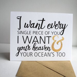 Romantic valentines day card, anniversary card, valentine&#39;s day card, card for boyfriend, valentines card, love card, valentine card