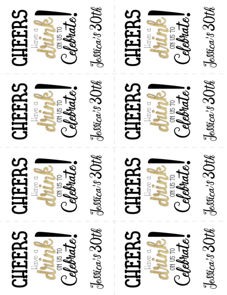 Printable Drink Ticket Template Printable World Holiday